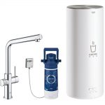 Grifo fregadero GROHE Red Duo caño en L