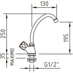 Grifo fregadero Guayama Clever - Imagen 3