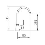 Grifo fregadero Madeira 33.5 Clever - Imagen 3