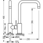 Grifo de fregadero vertical MAX-TRES - Imagen 3