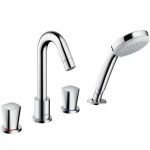 Grifería 4 agujeros borde de bañera Logis Hansgrohe