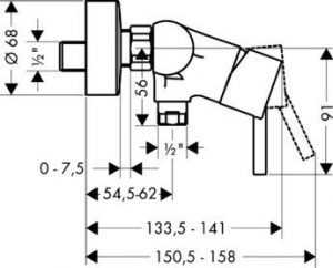 Grifo de ducha empotrado Talis Hansgrohe - Imagen 3