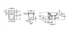 Bidé de pie Dama Roca - Imagen 3