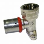 Codo Rosca Hembra con soporte Multicapa Isoltubex