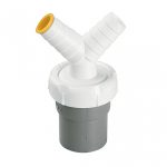 Enlace encolar mixto con doble toma 40mm A-122 Jimten