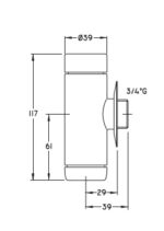 Fluxor inodoro sencillo Grifaru - Imagen 2