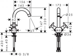 Grifo de lavabo Classic 150 Logis Hansgrohe - Imagen 2