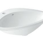 Lavabo semiencastrado con 1 agujero Massaud Axor