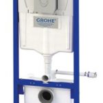 Bastidor Saniwall Pro Up con cisterna y triturador empotrados