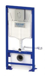 Bastidor Saniwall Pro Up con cisterna y triturador empotrados