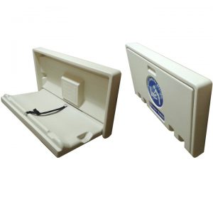 Cambiapañales horizontal Nofer adosado de polietileno