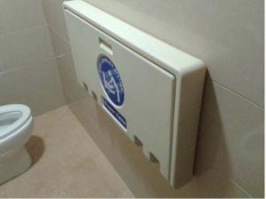 Cambiapañales horizontal Nofer adosado de polietileno - Imagen 3