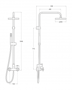 Columna ducha Loft Roca - Imagen 2