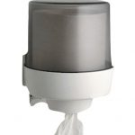 Dispensador papel mecha Nofer ABS blanco y gris