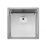 Fregadero cuadrado Roca en acero inoxidable Praga 40