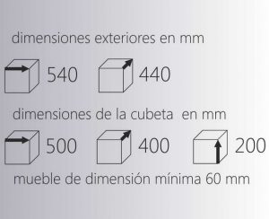 Fregadero Sintétika Aktuell 5040 - Imagen 2