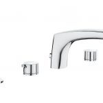 Grifo para baño-ducha bimando de repisa Roca Insignia 197mm