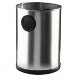 Papelera con asas satinado Nofer