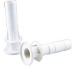 Pasamuros con conexión posterior 2” rosca macho y liso interior Ø 50 mm