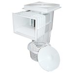 Skimmer con boca ampliación con tapa cuadrada