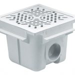 Sumidero con rejilla ABS cuadrado 210 mm x 210 mm