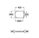 Asiento con tapa Roca The Gap Compact - Imagen 2