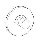 Termostato central gran caudal Round Roca