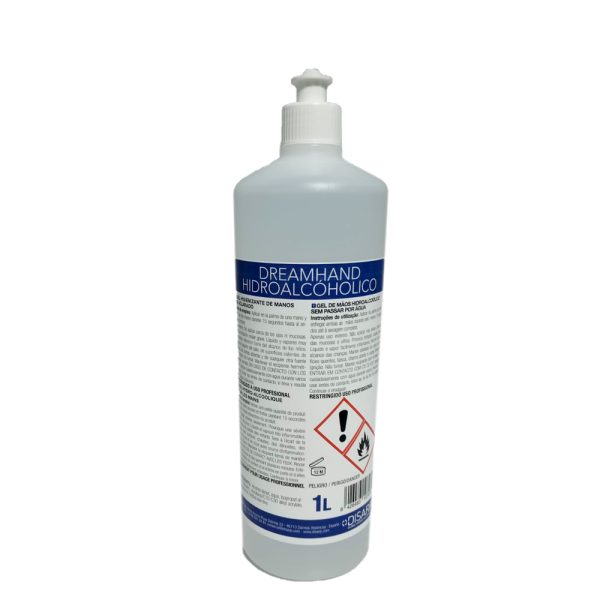 gel manos desinfectante hidroalcoholico botella 1 litro