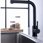 Grifo de cocina negro mate IMEX Malta